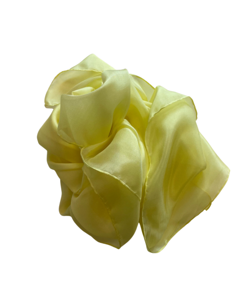 Handgeverfde speelzijde 90 x 90 cm geel