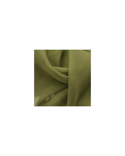 Zijdar coupon Chiffon 3.5 Heggegroen / 100% zijde / 220 x 140 cm
