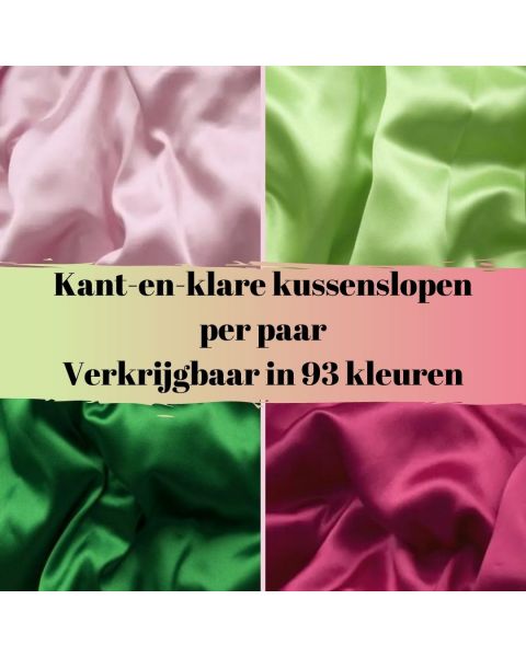 Kant-en-klare kussenslopen in diverse kleuren verkrijgbaar