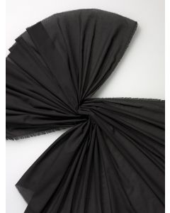 GOTS katoen satijn zwart / 100% katoen / 211 x 165 cm