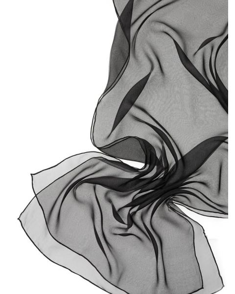 Chiffon 3.5 sjaal / 180 x 55 cm / Kleur 80 Zwart