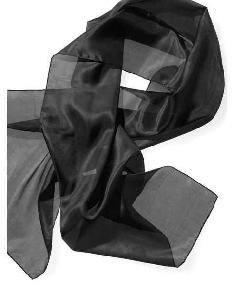 Pongee 5 sjaal / 180 x 45 cm / Kleur 79 Zwart