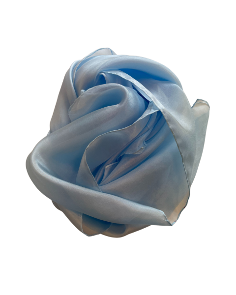 Handgeverfde speelzijde 90 x 90 cm blauw