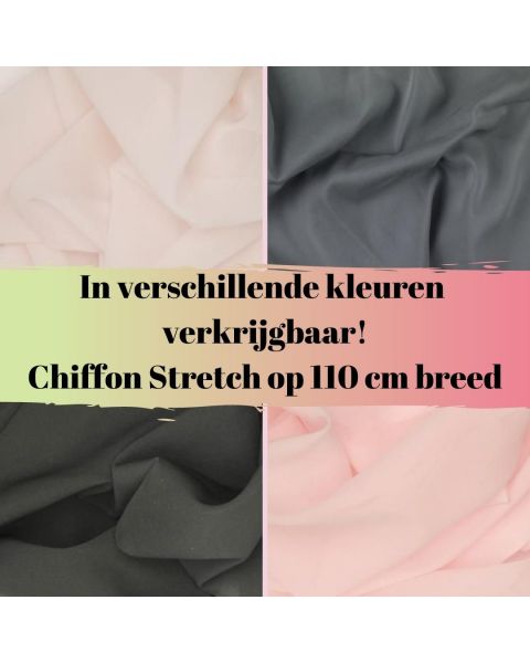 chiffon stretch op 110 cm breed