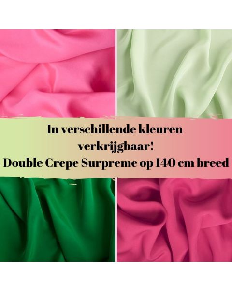 Double crepe surpreme in diverse kleuren verkrijgbaar!