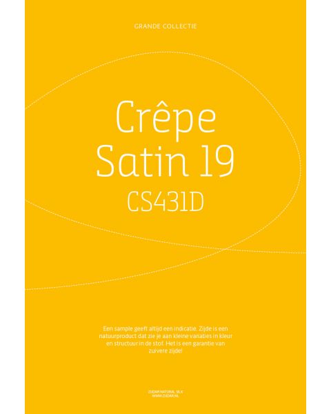Grande Collectie stalenkaart (los) - Crêpe Satin 19 Kleur