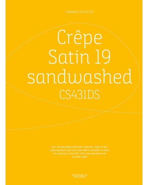 Grande Collectie stalenkaart (los) - Crêpe Satin 19 Sandwashed Kleur