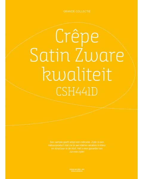 Grande Collectie stalenkaart (los) - Crêpe Satin Zware Kwaliteit Kleur