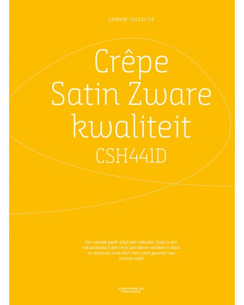 Grande Collectie stalenkaart (los) - Crêpe Satin Zware Kwaliteit Kleur