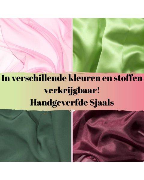Unieke handgeverfde sjaals in verschillende kwaliteiten