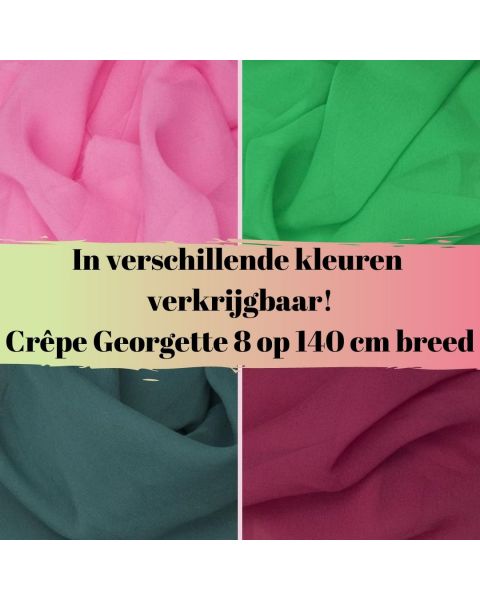 In diverse kleuren verkrijgbaar crepe georgette 8