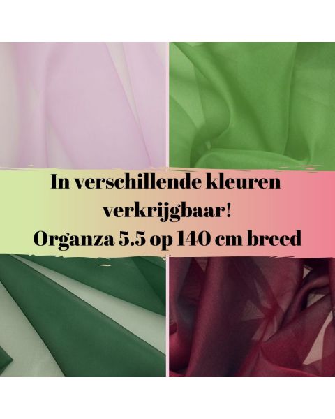 In diverse kleuren verkrijgbaar Organza 5.5