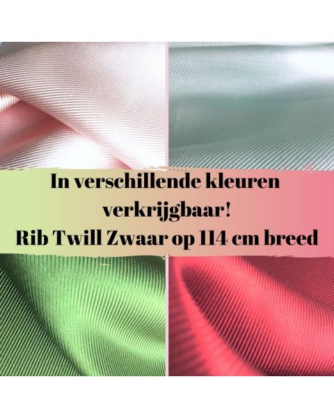 Rib Twill Zwaar / Kleur / 114 cm breed