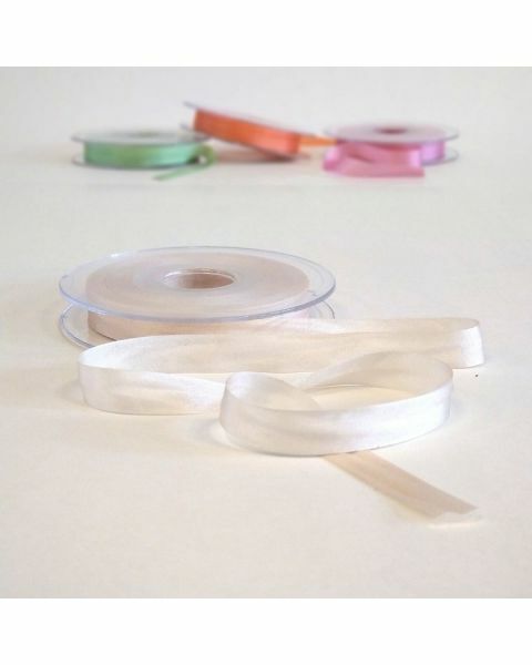 Zijden lint champagne | 13 mm breed | Per meter