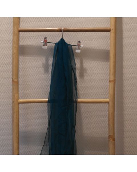 Handgeverfde chiffon sjaal / 100% zijde / 180 x 45 cm