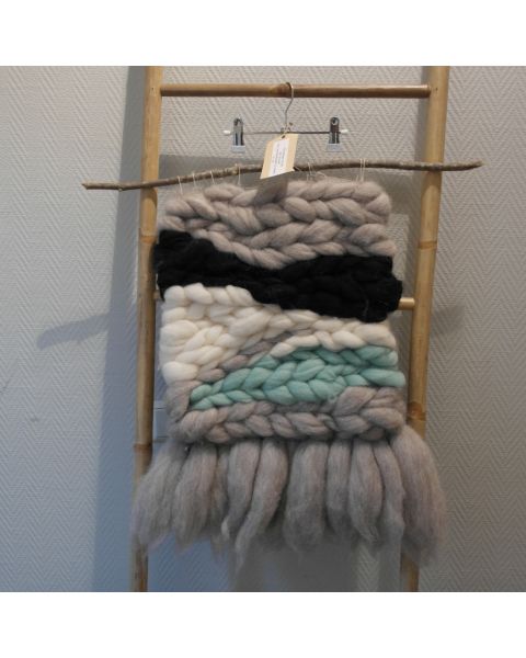 Geweven wandhanger lontwol