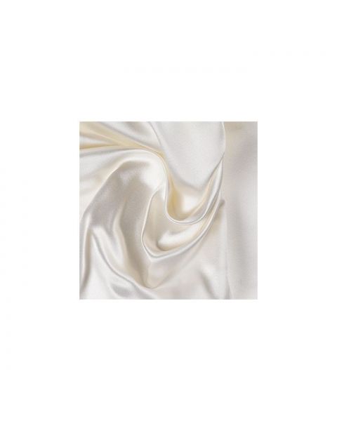 Zijdar coupon Satin Duchesse wit / 100% zijde / 100 x 140 cm