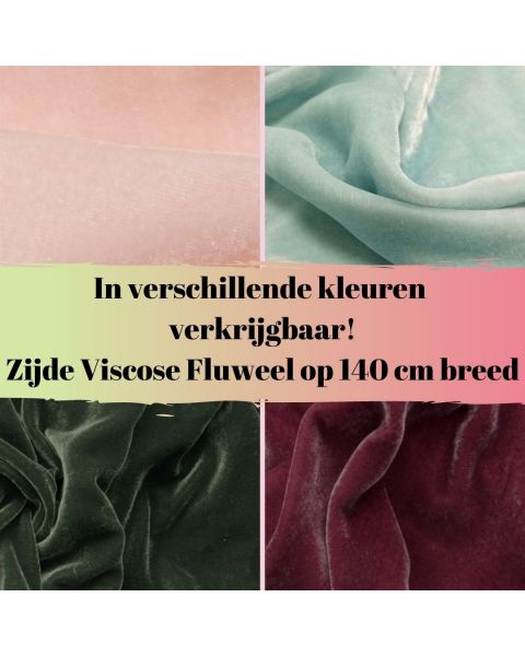 Zijde - Viscose Fluweel - Kleur