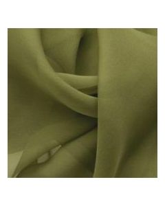 Zijdar coupon Chiffon 3.5 Heggegroen / 100% zijde / 220 x 140 cm