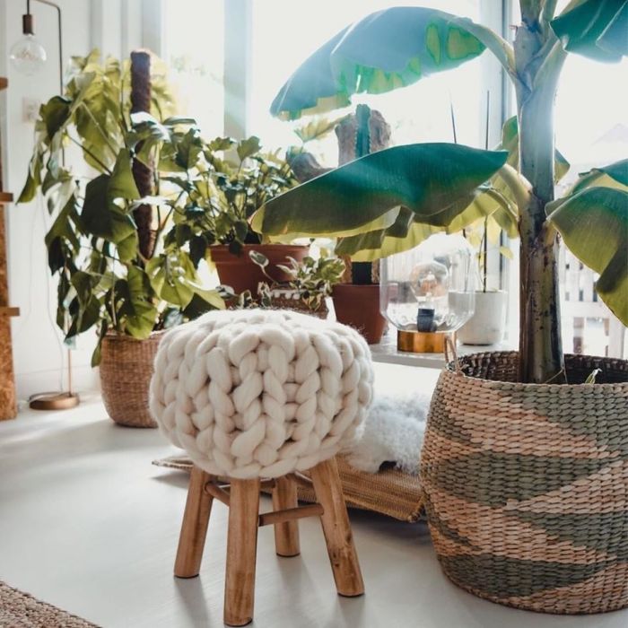 DIY pakket Krukje met lontwol Zijdewinkel.nl